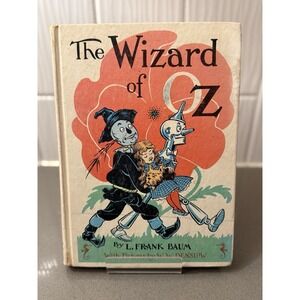 The Wizard of Oz by L. Frank Baum 1956 HARDCOVER Book Illustration W. Denslow